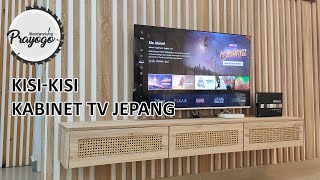 BUAT WALL PANEL KISI KISI DAN KABINET TV JEPANG [upl. by Casabonne629]