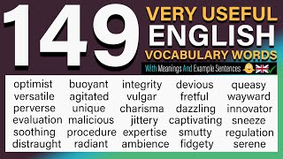 149 VERY USEFUL English Vocabulary Words with Meanings and Phrases  Improve Your English Fluency [upl. by Tirb809]