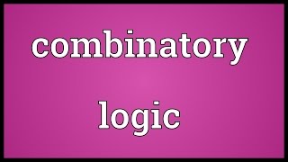 Combinatory logic Meaning [upl. by Obola]