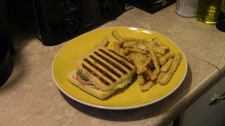 Turkey and Pesto Panini in the Tfal Optigrill [upl. by Annaeel]