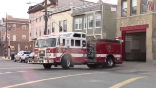 Kearny Fire Department Engine 1 using NAFD Rig Responding 41716 [upl. by Nipsirc]