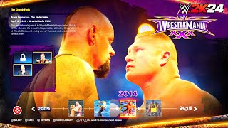 WWE 2K24 Showcase  Brock Lesnar vs The Undertaker  WrestleMania 30 [upl. by Erie]