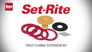 How to Replace a Toilet Flange with SetRite® Extension Kits [upl. by Lekzehcey]