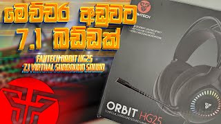 FNTECH HG25 ORBIT 71 Headset Sinhala Unboxing amp Quick Review [upl. by Hoenack995]