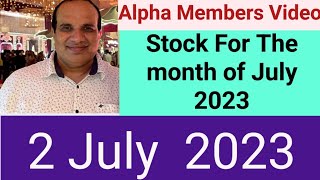 Granules India  Stock For The month of July 2023 by CA Ravinder Vats [upl. by Edijabab278]