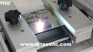 How to 1mm stainless steel cutting with 50w fiber laser marking machine [upl. by Golden]