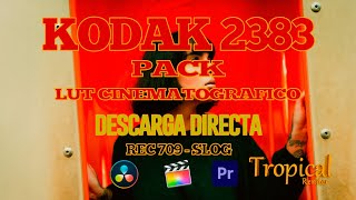 LUT KODAK 2383 LINK DIRECTO DALE UN TOQUE VINTAGE RETRO A TUS VIDEOS FACIL DAVINCI PREMIRE FINALCUT [upl. by Berk146]