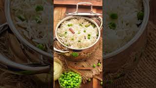 Matar Pulao  Green Peas Pulao  Written Recipe  Shorts [upl. by Hsiekal138]