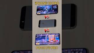 New iPHONE 16 PRO😈 Vs iPhone 6s💀VsPOCO F6 PRO😈PUBG TEST pocof6pro iphone16 shorts shortsfeed [upl. by Ahsei956]