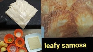 New style Leaf samosa recipy for Ramadan [upl. by Tnecnivleahcim153]