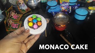 Miniature monaco biscuits cakeChocolate cake recipemini cakemonacocakemonaco chocolatecake [upl. by Gnoy]