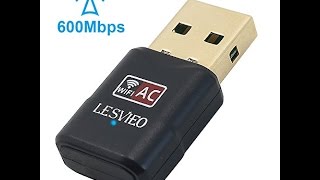 600Mpbs USB WIFI Network Adapter by LESVIEO Review [upl. by Rriocard]