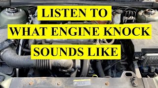 What Does Engine Knock Rod Knock Noise Sound Like  Watch and Listen [upl. by Notlek460]