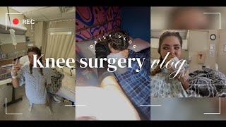 Knee surgery vlog [upl. by Aseuqram797]