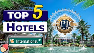 TOP 5 Budget Friendly Hotels on International Drive Orlando [upl. by Ardehs79]