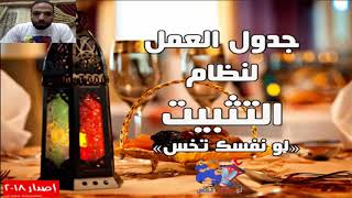 شرح نظام التثبيت فى شهر رمضان وما بعد التثبيتquotالمثبتون بعد الرجيمquot [upl. by Nesahc644]