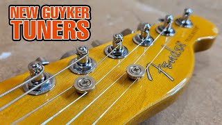 New Locking Guyker Tuners on a Fender Telecaster [upl. by Enyad956]