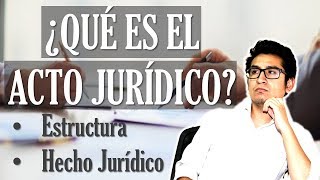 EL ACTO JURÍDICO  Hecho Jurídico  Estructura del acto jurídico [upl. by Marten]