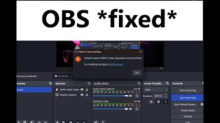 Failed to open try installing the latest driver OBS error solved [upl. by Alastair]