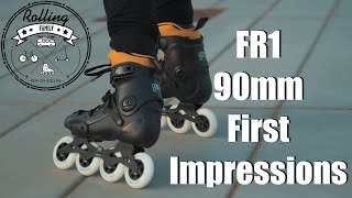 FR1 90 Inline Skates unboxing and first impressions [upl. by Eed]