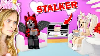 We CAUGHT Our STALKER Living UNDER My House In Adopt Me Roblox [upl. by Animahs]