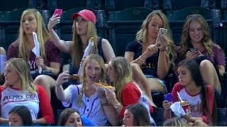 Sportscasters Mock Sorority Girls Taking Selfies at Baseball Game [upl. by Adnerb]