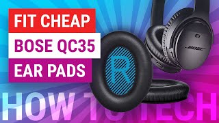 How To Replace Bose QuietComfort 35 Cheap Ear Pads Cushions  Cheap Amazon Install Guide amp Review [upl. by Catha835]