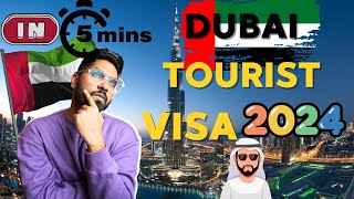 How to apply Dubai tourist visa from India online in 5 minutes  Dubai visa apply online 2024 [upl. by Lyrret267]