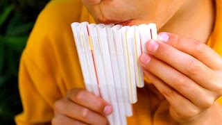 How to make your own pan flute out of straws [upl. by Hildegarde255]