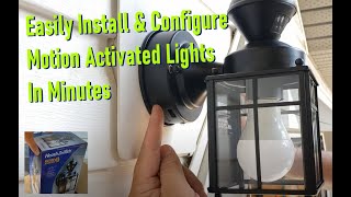 Motion Detection Lights  Easily Install  Cheap DIY Security For Your House  HZ 4132 BK [upl. by Janka]