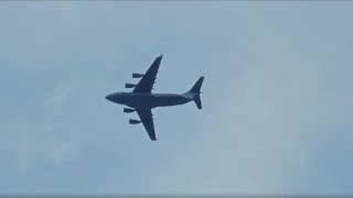 C17 Globemaster FLYOVER [upl. by Nnylsoj637]