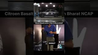 Citroen Basalt 4 star NCAP rating automobile basalt citroen car ncap cwnews indianauto [upl. by Darcie297]