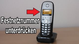 Festnetz Telefon Rufnummer unterdrücken Anleitung – Festnetztelefon Telefonnummer Unterdrückung [upl. by Arvind]