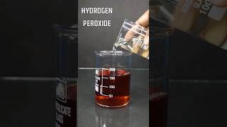 Science Experiment with Iodine vs Hydrogen Peroxide vs Acetic acid  Science experiment shorts [upl. by Hoj]