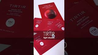 Tirtir light shades swatches 13c13n15c17c17n17w kbeauty makeupswatches ugcmakeup cushions [upl. by Sharity]