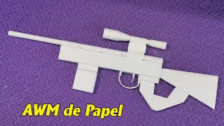 Origami armas Como hacer una pistola de papel awm facil Papiroflexia manualidades [upl. by Naltiac]