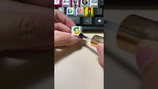 Drawing Subway logo on the keyboard shorts diy art tiktok trending [upl. by Tdnerb]