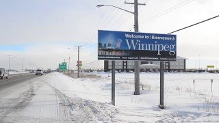 Welcome to Winnipeg Highway Signs  Panneaux routiers quotBienvenue à Winnipegquot [upl. by Lodie]