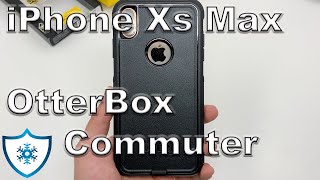 iPhone Xs Max  OtterBox Commuter Series Black Review [upl. by Ymer706]