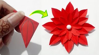 Easy Paper Flower Making Idea  How To Make Paper Flower  Beautiful Paper Flower Making Idea [upl. by Alle]