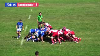 Rugby  FCOLannemezan [upl. by Namurt]