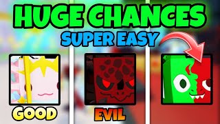 ☘️ NEW EASY CHANCES FOR HUGE GOOD VS EVIL DRAGON HUGE DEVIL AGONY HUGE SAGE AXOLOTL IN PS99 🤩 [upl. by Portwin189]