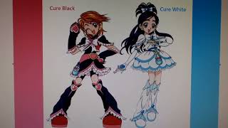 Futari wa Precure Danzen Cure Black amp Cure White 🖤🤍 20042005 Precure All Stars 15th Anniversary [upl. by Levinson]