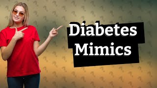 What can mimic diabetes in dogs [upl. by Ahsiea788]