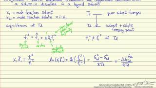 Freezing Point Depression Derivation [upl. by Jeffie]