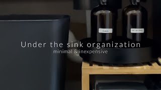 Under The Sink Organization  minimal and inexpensive [upl. by Bael]