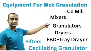 Equipment Used For Wet Granulation  Equipment List For Granulation Pharma Equipment [upl. by Asylem]