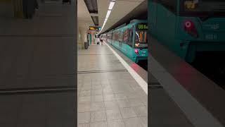 subway trains in Frankfurt Bockenheim 🚉🚊youtubeshorts shorts train travel germany [upl. by Uird348]