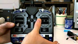 FlySky Fly Sky CT6B 24GHz 6ch RC TXRX Transmitter amp Receiver Review [upl. by Ahouh]