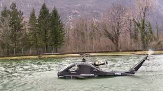 Konner K3 Anfibio  Water Landing  Turbine Powered Amphibious Helicopter [upl. by Arley]